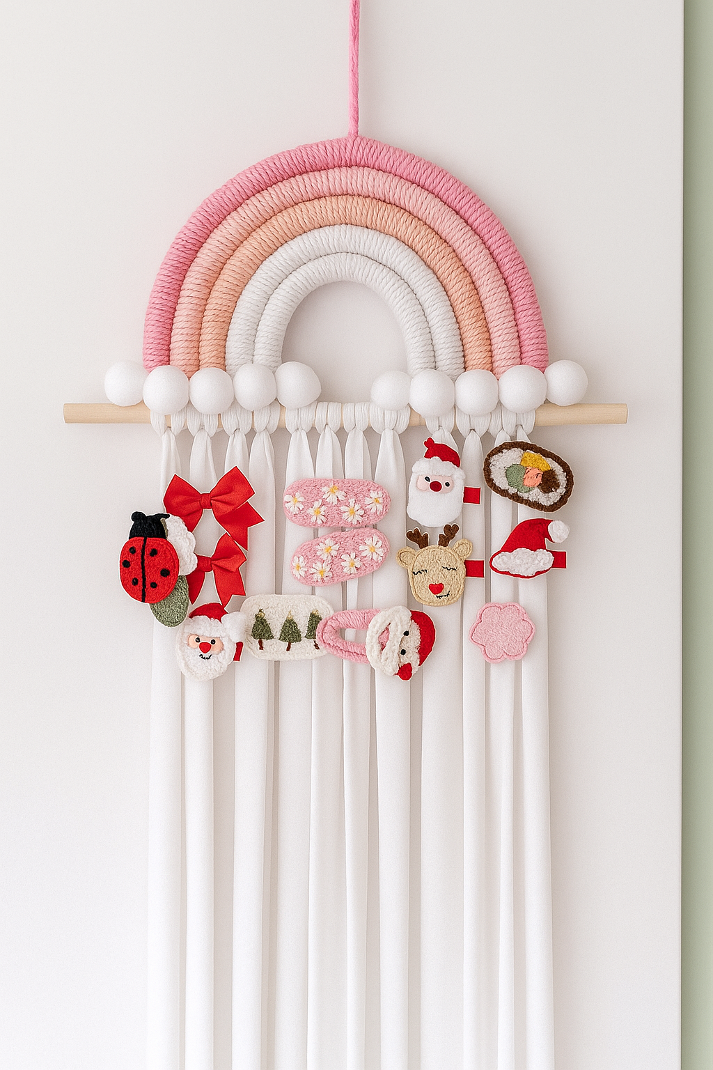 Rainbow hair clip holder