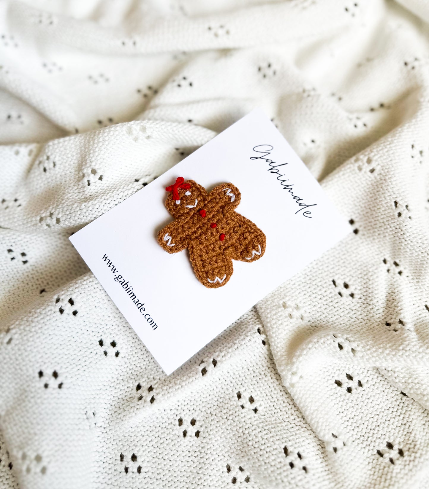 Christmas Crochet Hair Clip