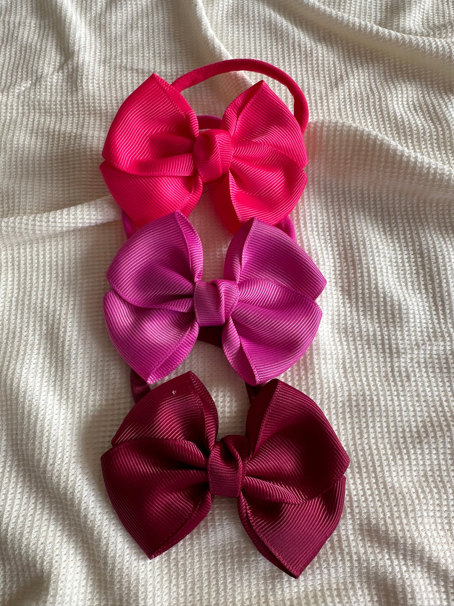 Baby Headband Bow Solid Color Bow | Set Mia
