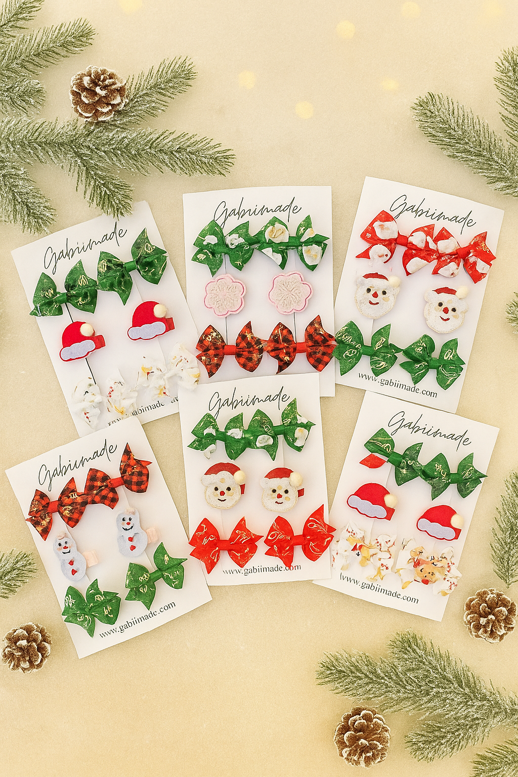 Christmas Hairclip Set