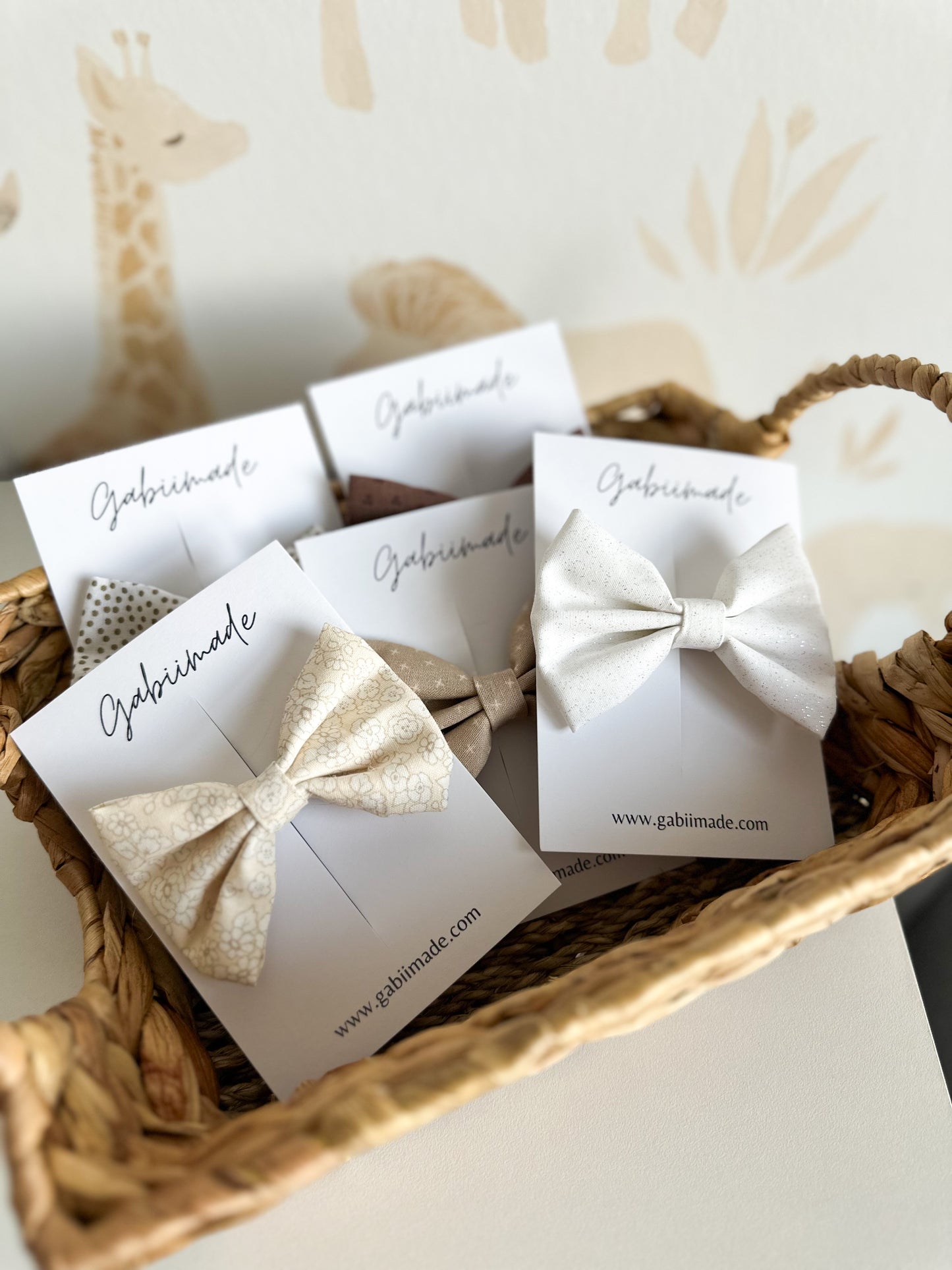 Cotton Hair Clip Neutrals