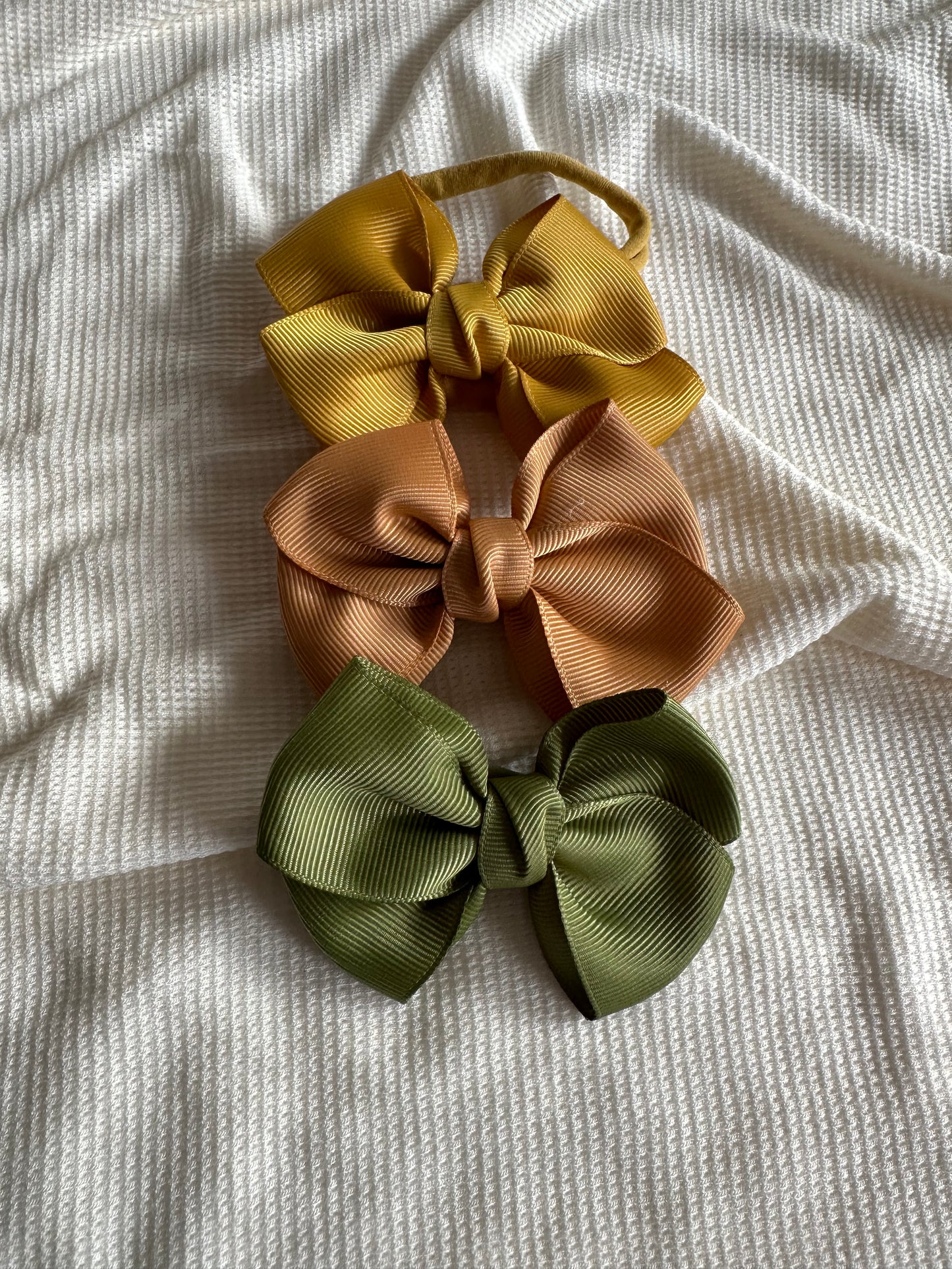 Baby Headband Bow Solid Color Bow | Set Olivia