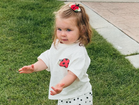 Crochet Hair Clip | Ladybug