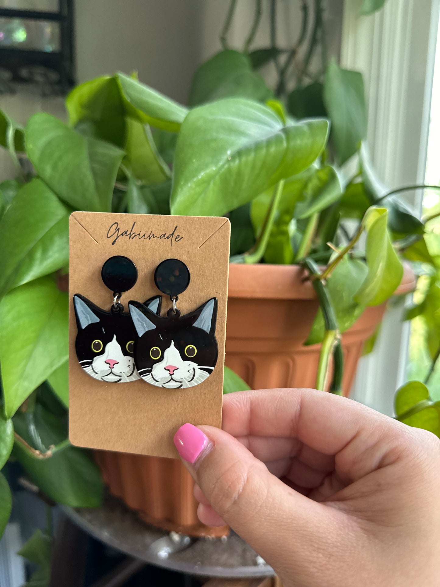 Cat Head Earrings