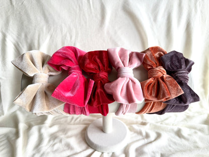 Baby Big Bow Velvet  Headband