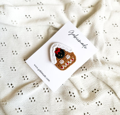 Christmas Crochet Hair Clip