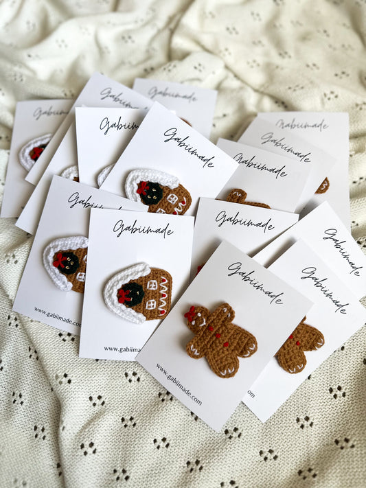 Christmas Crochet Hair Clip