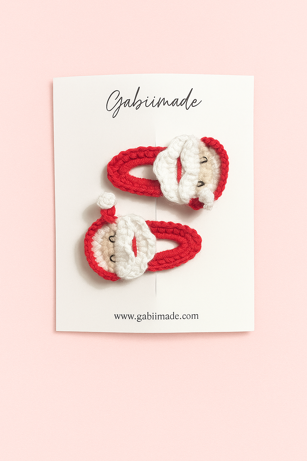 Crochet Christmas Hair Clip single