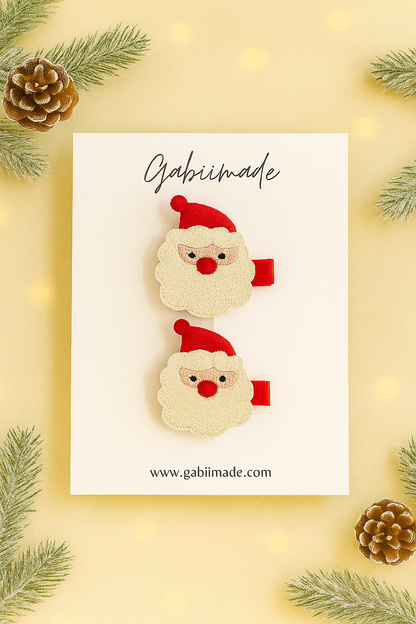 Embroidered hair clip matching set