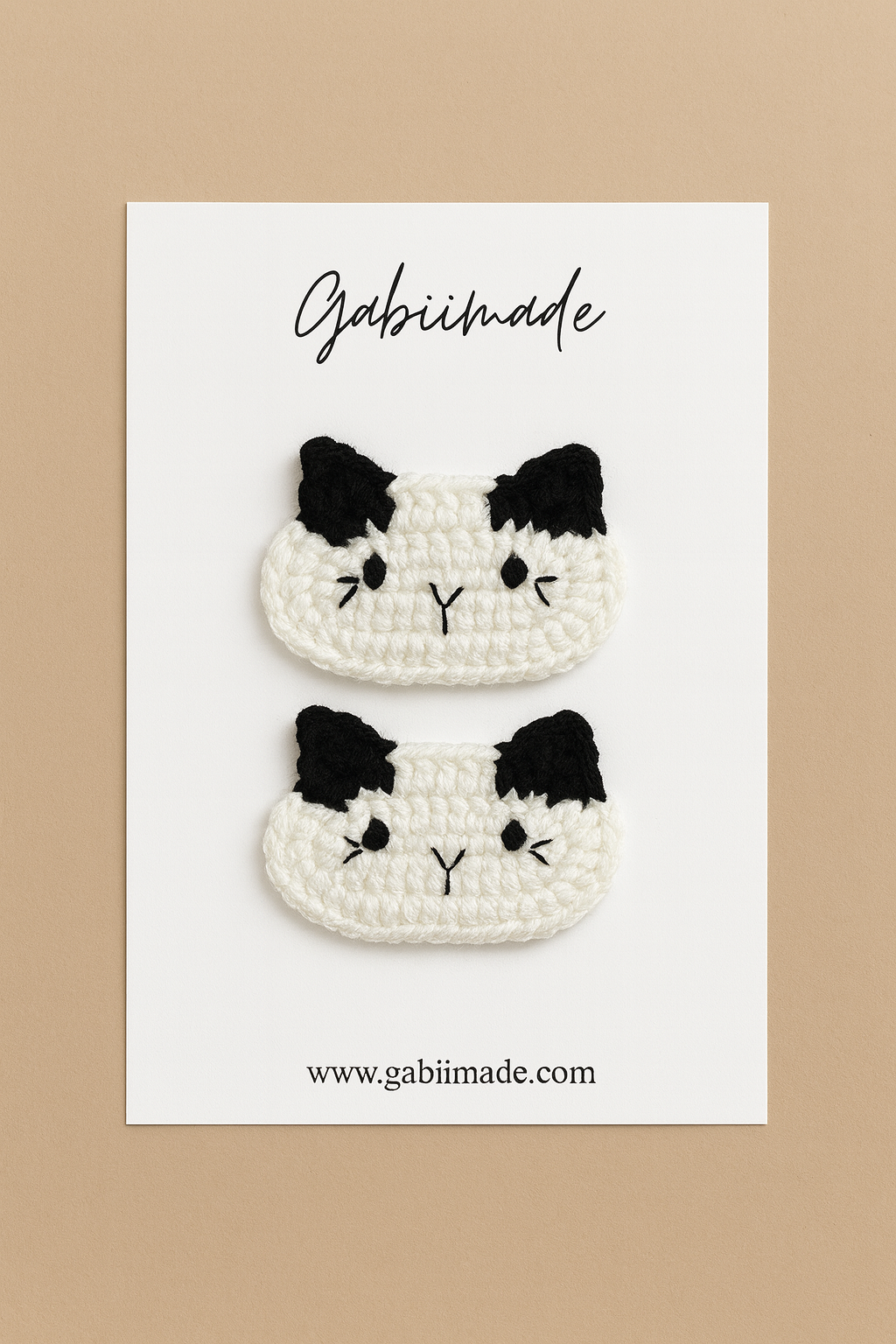 Crochet Cat Hair Clips