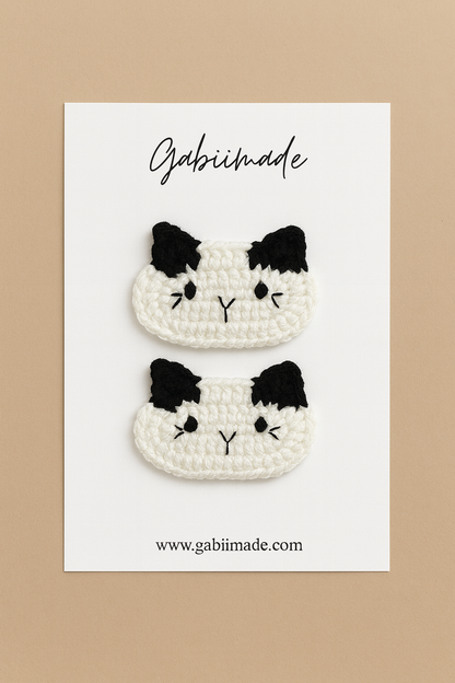Crochet Cat Hair Clips
