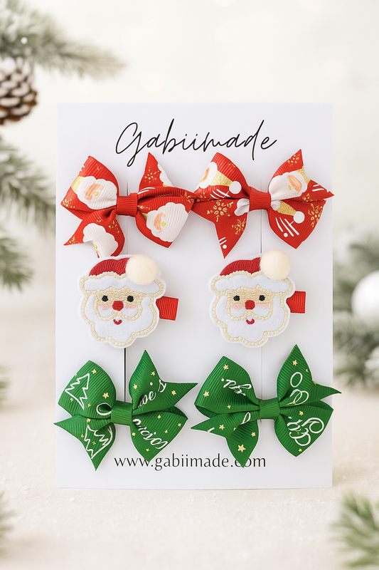 Christmas Hairclip Set