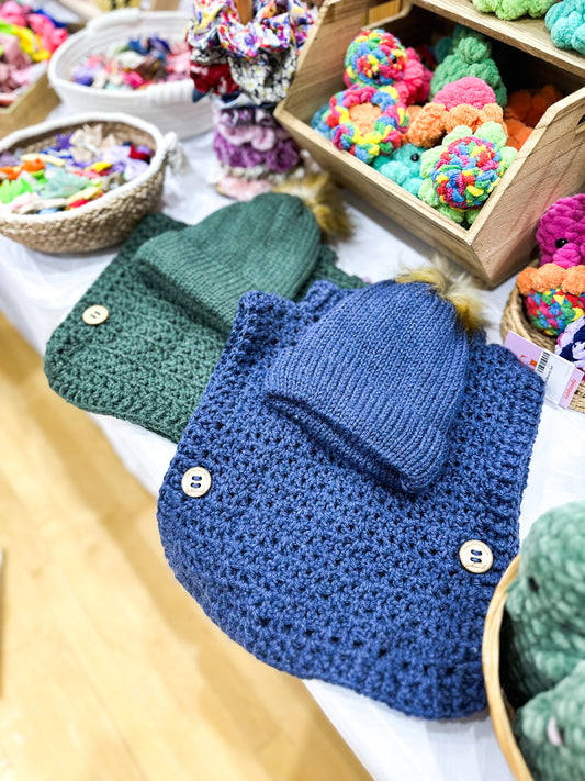 Crochet Vest + Beanie Set | Handmade Baby Winter Outfit