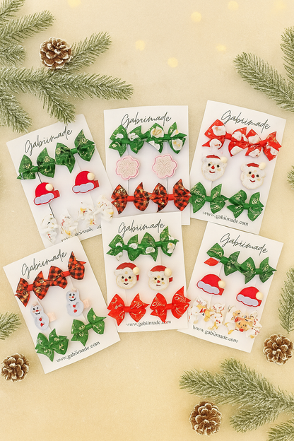 Christmas Hairclip Set