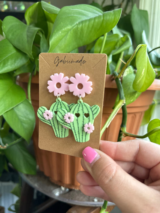 Cactus Flower Earrings