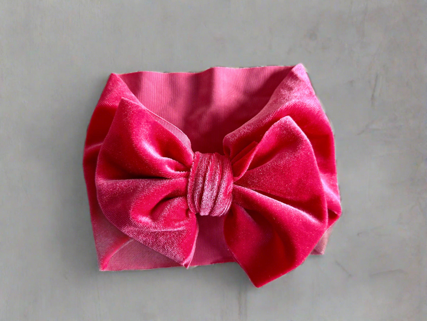 Baby Big Bow Velvet  Headband