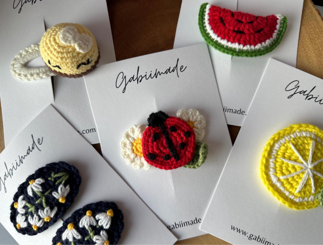 Crochet Hair Clip | Ladybug