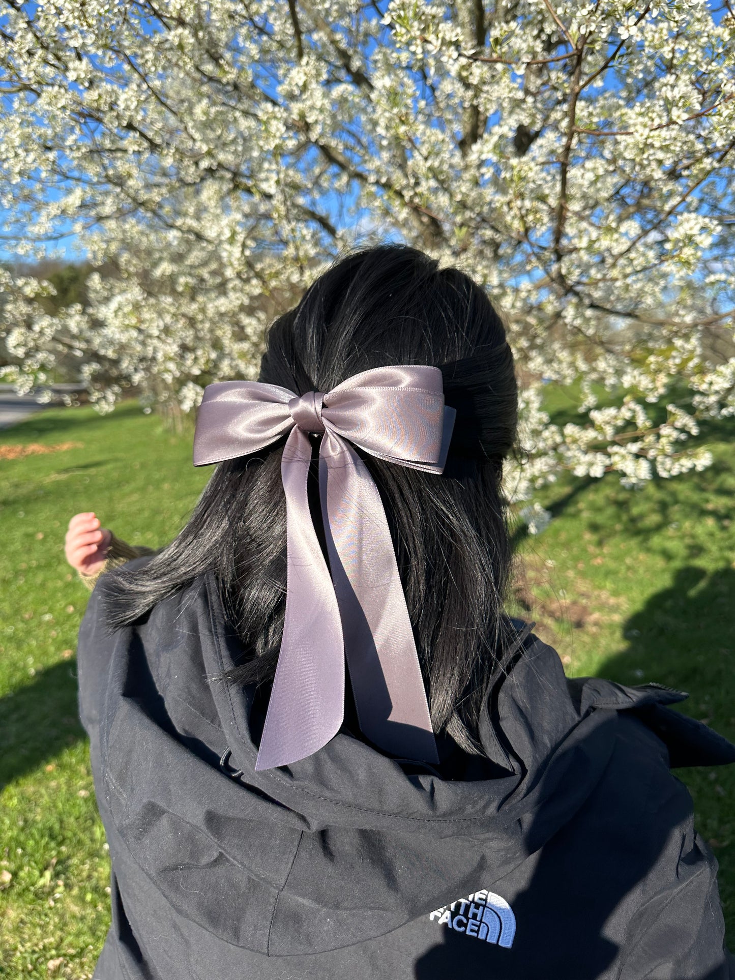 Satin Bow Princess Hair Clip