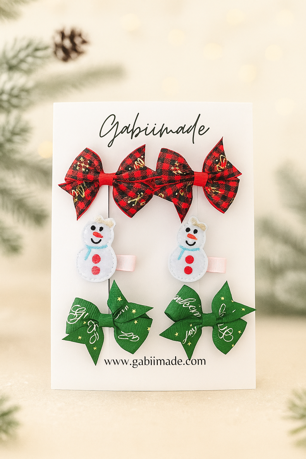 Christmas Hairclip Set