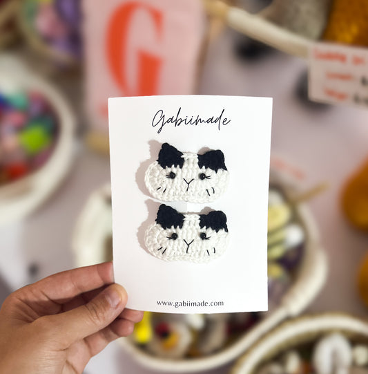 Crochet Cat Hair Clips