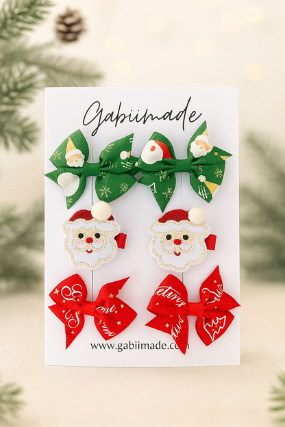 Christmas Hairclip Set