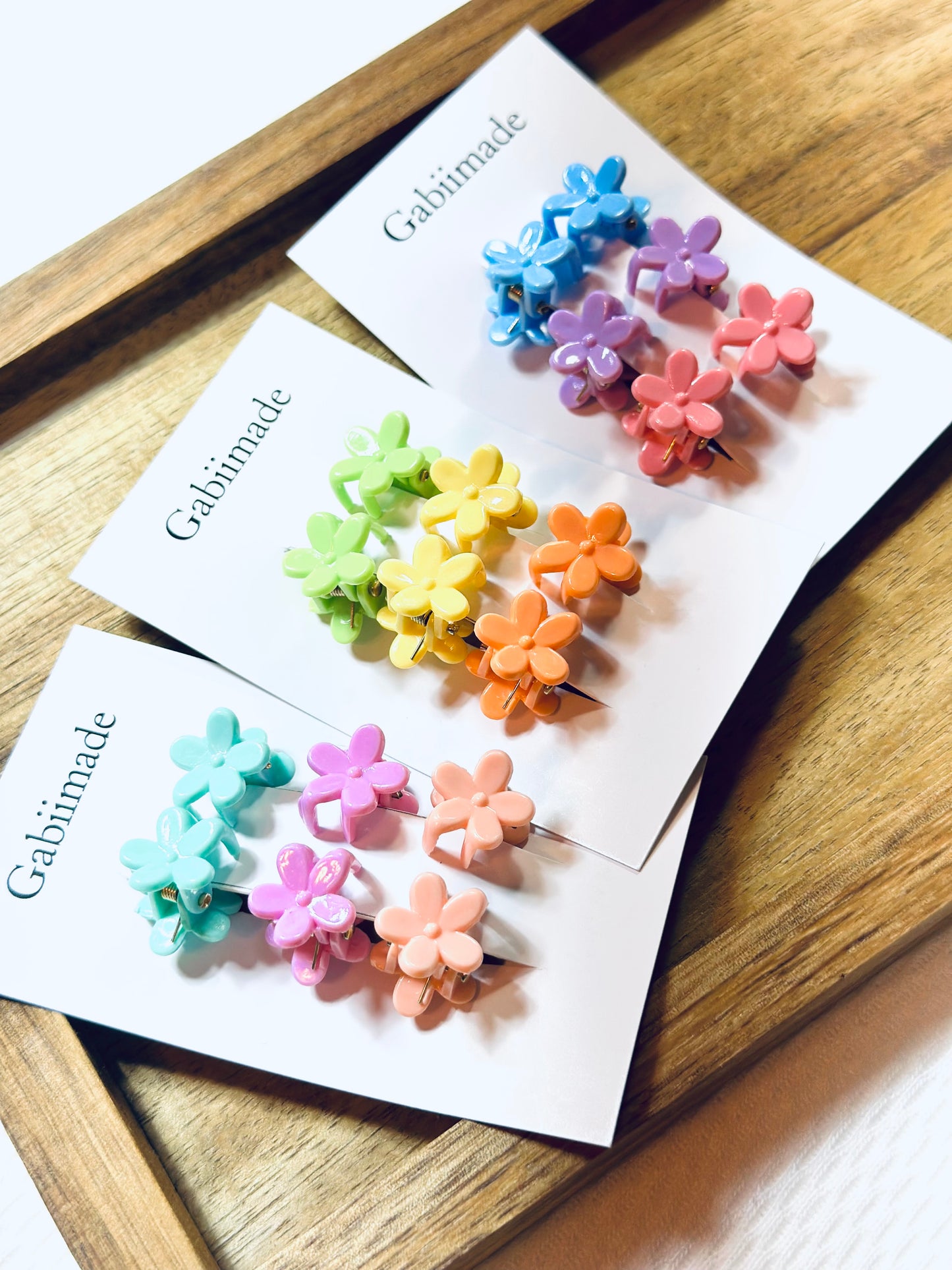 Baby | Hair Clip, Colourful Mini Flower Hair Clip, Mixed Color