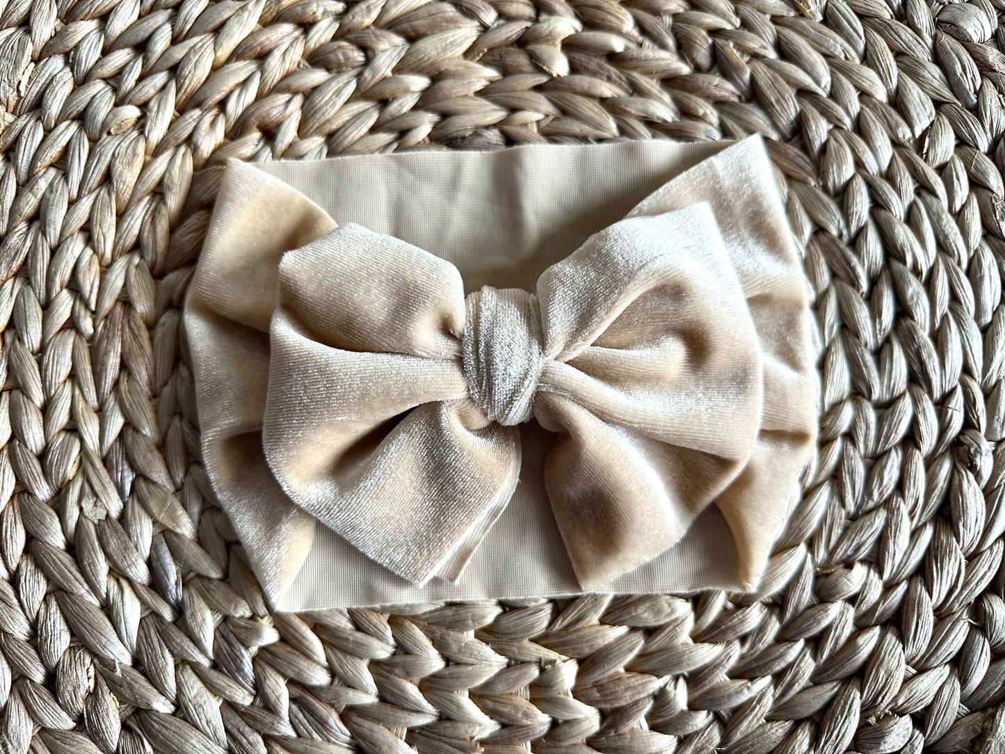 Baby Big Bow Velvet  Headband