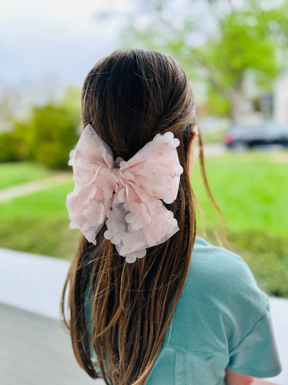 Flower Tule Bow