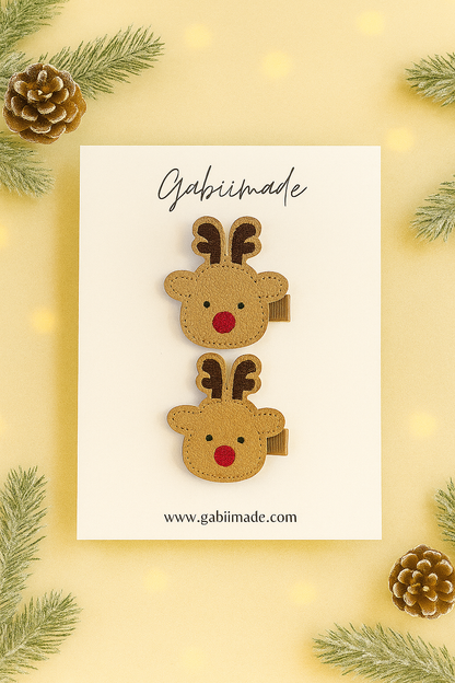 Embroidered hair clip matching set