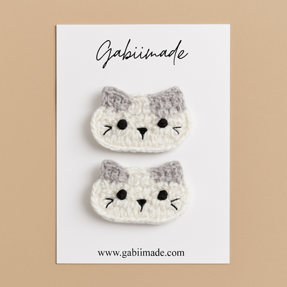 Crochet Cat Hair Clips