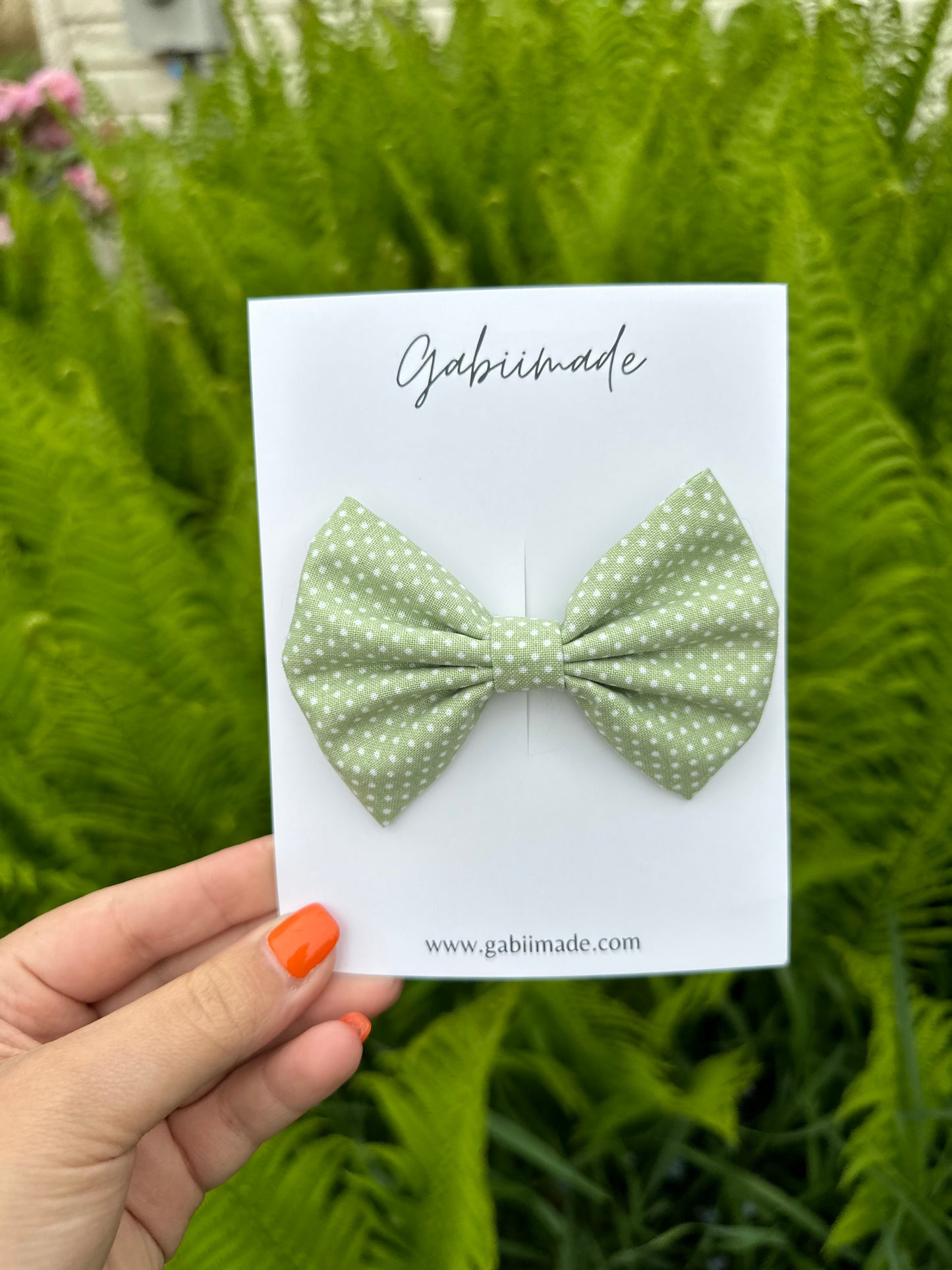 The Garden Fabric Bow Hair Clip