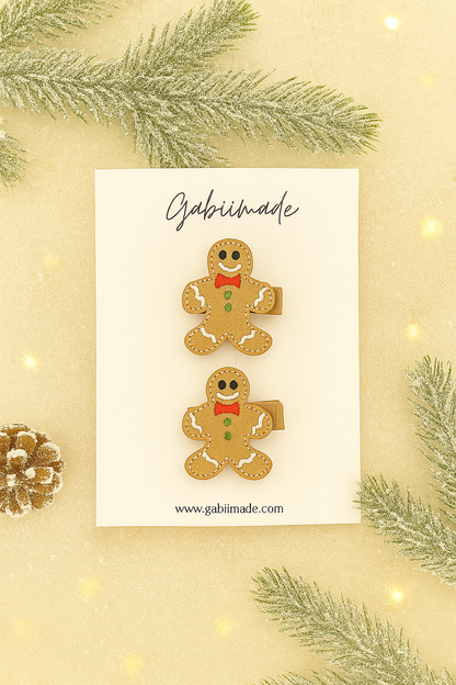 Embroidered hair clip matching set