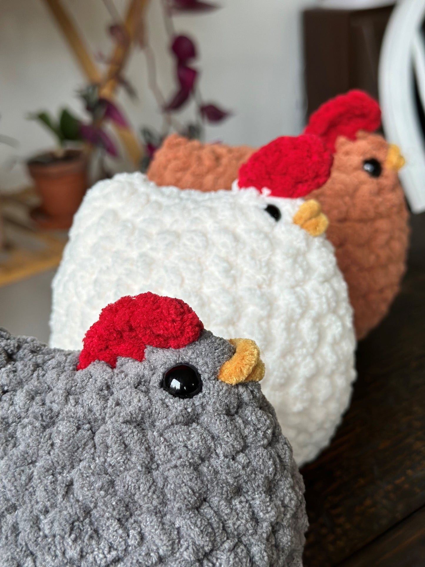 Crochet Chicken Plushie